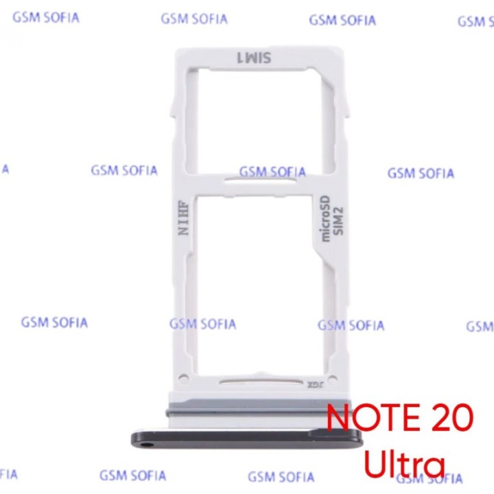 Bandeja Sim+Micro SD Para SAMSUNG GALAXY NOTE 20 Ultra / N985 - Negro