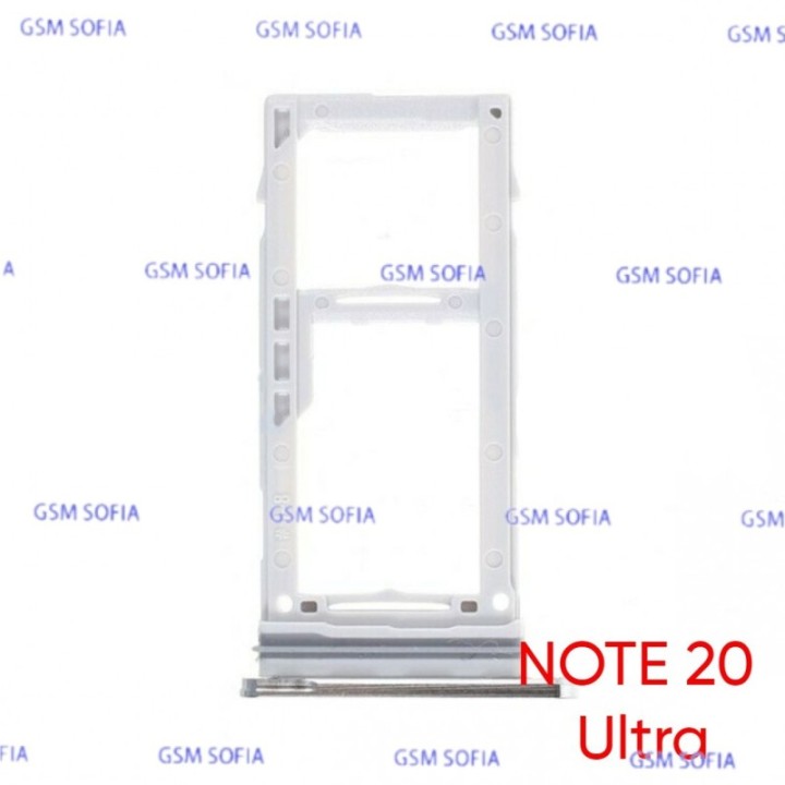 Bandeja Sim+Micro SD Para SAMSUNG GALAXY NOTE 20 Ultra / N985 - Plata