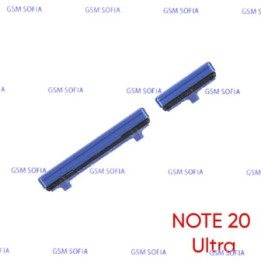 Boton / Pulsador power + volumen Para  Samsung Galaxy Note 20 Ultra / N989B  - Azul