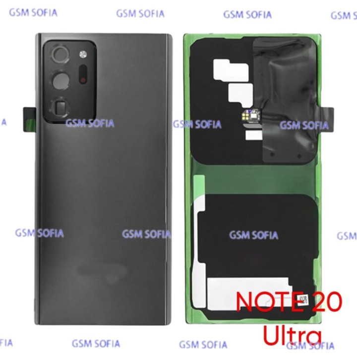 Tapa trasera con lente ALTA CALIDAD para Samsung Galaxy Note 20 Ultra SM-N986F - Negro