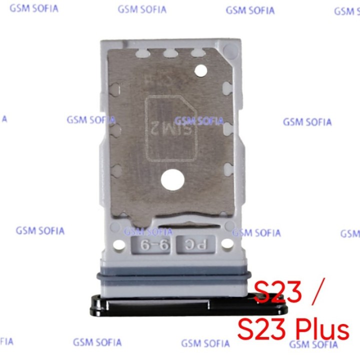 Bandeja Sim para Samsung Galaxy S23 5G S911 / S23 Plus S917 - Negro