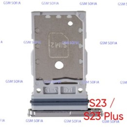 Bandeja Sim para Samsung Galaxy S23 5G S911 / S23 Plus S916 - Plata