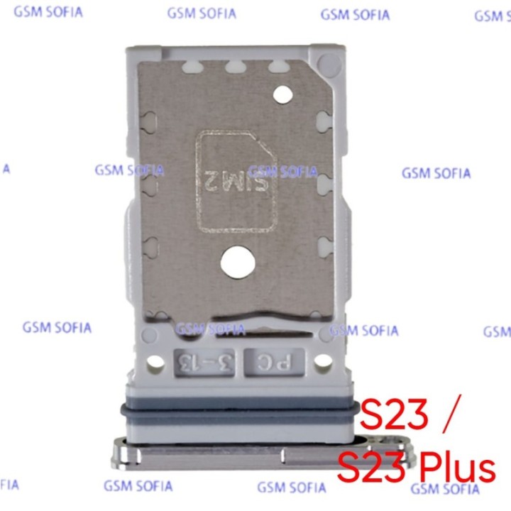 Bandeja Sim para Samsung Galaxy S23 5G S911 / S23 Plus S916 - Plata