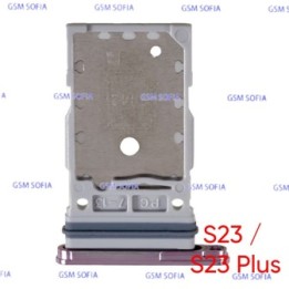Bandeja Sim para Samsung Galaxy S23 5G S911 / S23 Plus S916 - Rosa