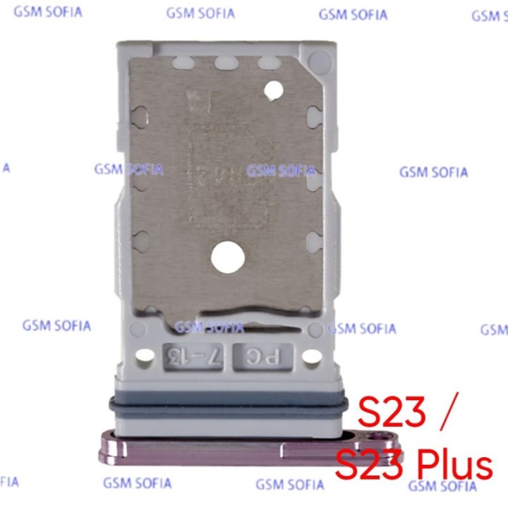 Bandeja Sim para Samsung Galaxy S23 5G S911 / S23 Plus S916 - Rosa