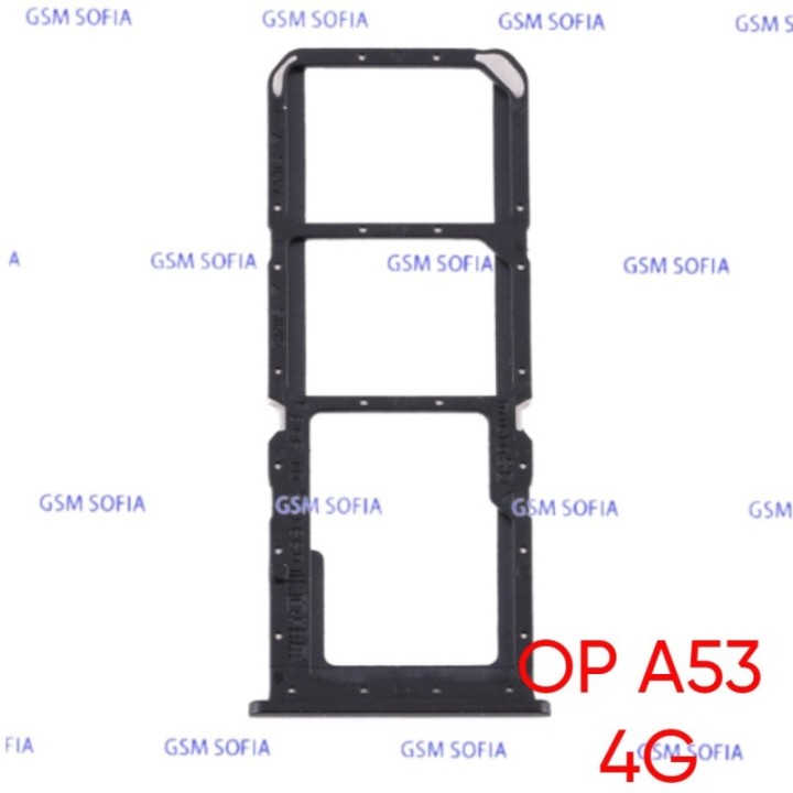 Bandeja Sim para  Oppo A53 4G / CPH2127 / CPH2131 - Negro