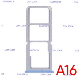 Bandeja Sim + Micro SD para Oppo A16 / CPH2269 - Azul