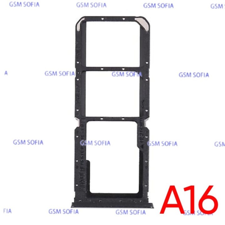 Bandeja Sim + Micro SD para Oppo A16 / CPH2269 - Negro