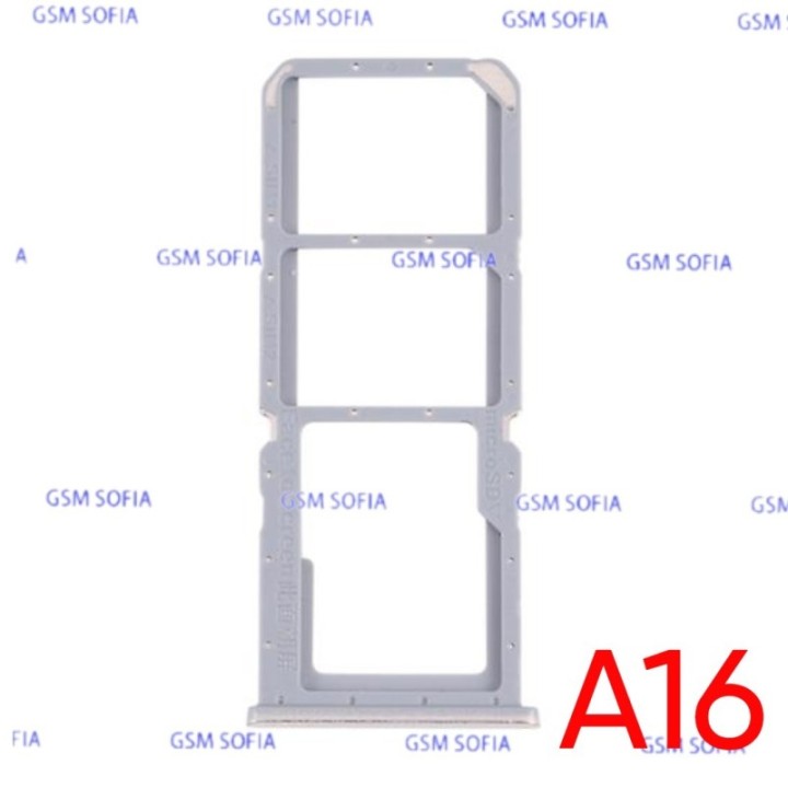 Bandeja Sim + Micro SD para Oppo A16 / CPH2269 - Plata