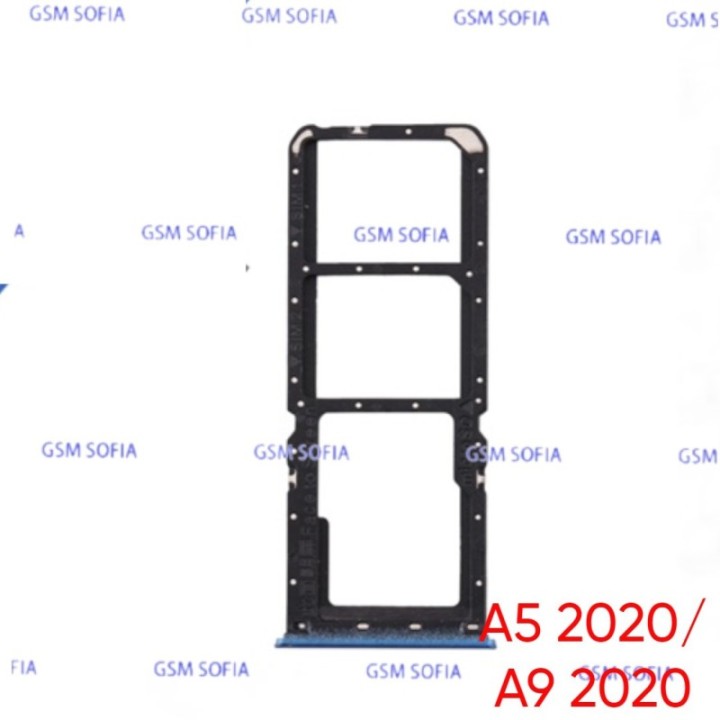 Bandeja Sim + Micro SD para Oppo A5 2020 CPH1931 / Oppo A9 2020 CPH1941- Azul