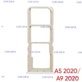 Bandeja Sim + Micro SD para Oppo A5 2020 CPH1931 / Oppo A9 2020 CPH1941- Plata