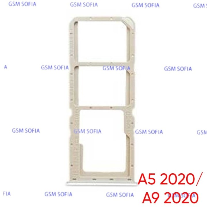 Bandeja Sim + Micro SD para Oppo A5 2020 CPH1931 / Oppo A9 2020 CPH1941- Plata