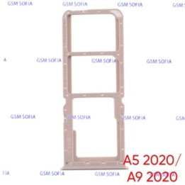 Bandeja Sim + Micro SD para Oppo A5 2020 CPH1931 / Oppo A9 2020 CPH1941- Rosa