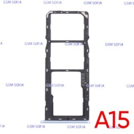 Bandeja Sim + Micro SD para Oppo A15 / CPH2185- Negro
