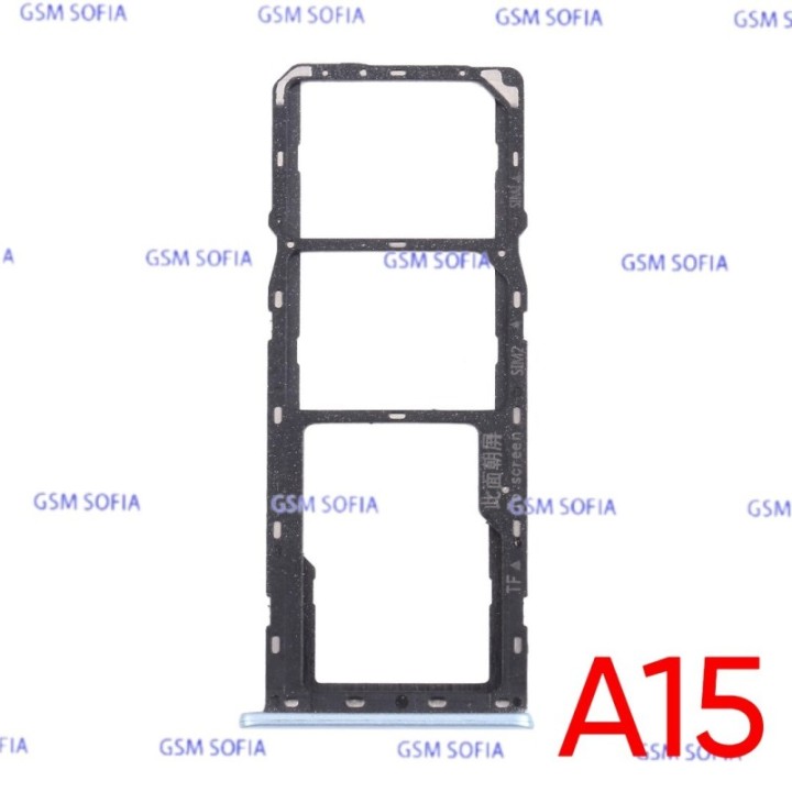 Bandeja Sim + Micro SD para Oppo A15 / CPH2185- Negro