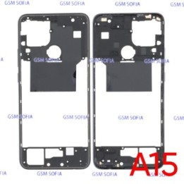 Chasis Externa / Marco Lateral  para Oppo A15 / CPH2185- Negro