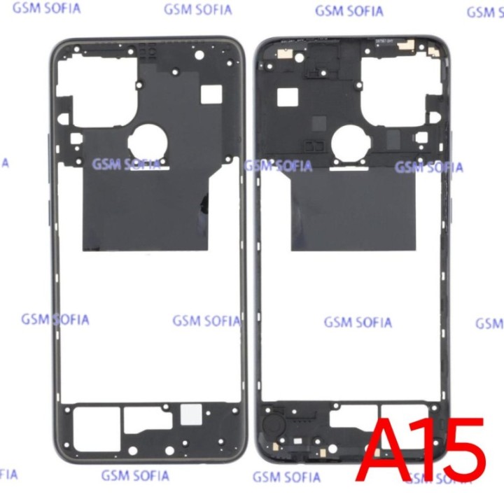 Chasis Externa / Marco Lateral  para Oppo A15 / CPH2185- Negro