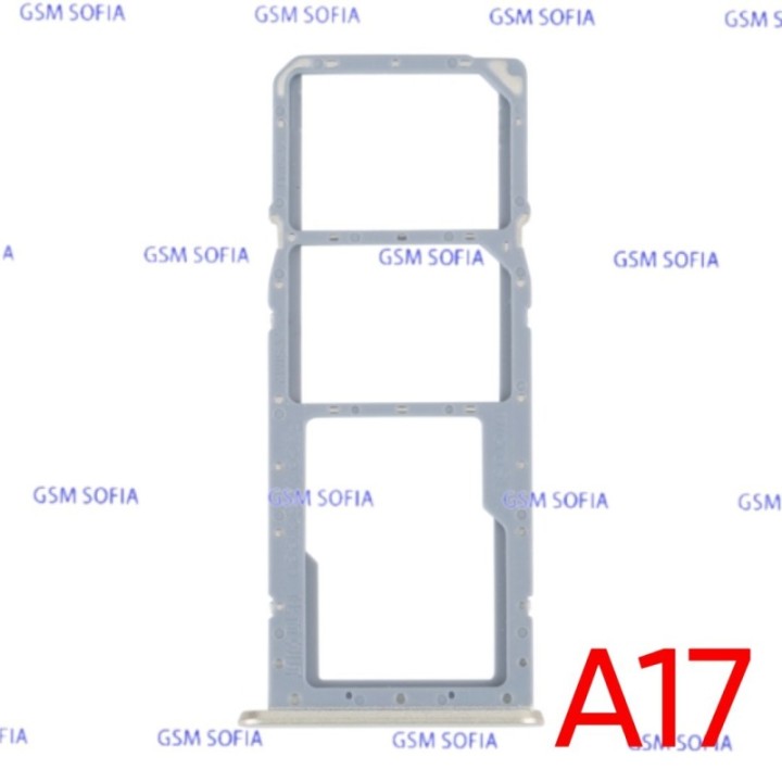 Bandeja Sim + Micro SD para Oppo A17 / CPH2477- Plata