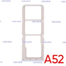 Bandeja Sim + Micro SD para Oppo A52 / CPH2069- Blanco