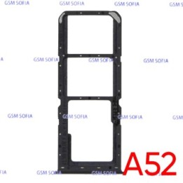 Bandeja Sim + Micro SD para Oppo A52 / CPH2069- Negro