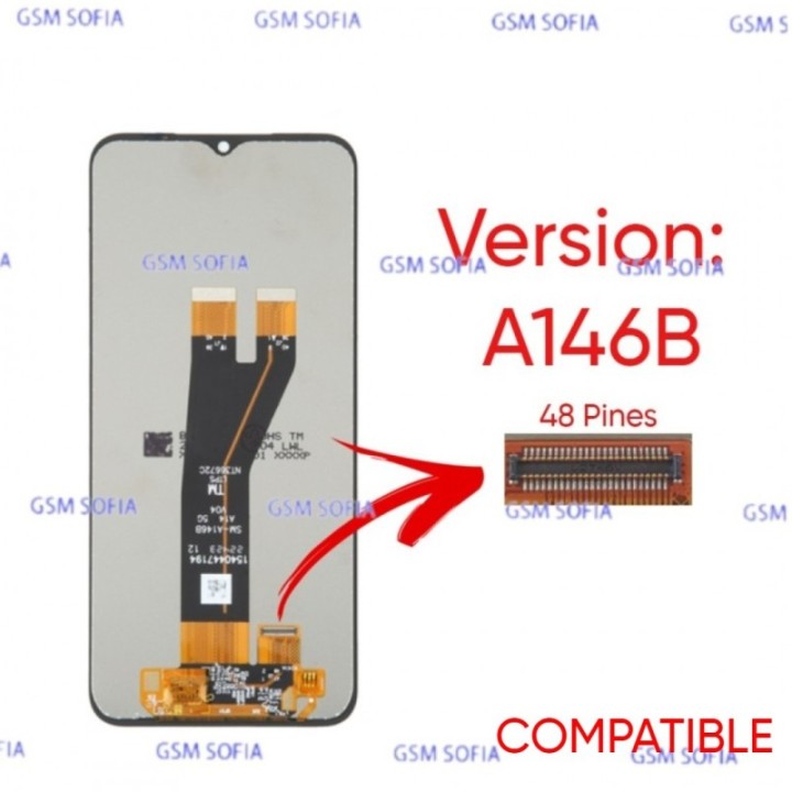 Pantalla Completa compatible sin marco para Samsung Galaxy A14 5G / A146B / A145M - VERSION : 48 PINES