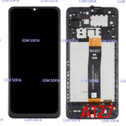 Pantalla Completa original con marco para Samsung Galaxy A12 2021 / A127F VERSION : BOE F.NEGRO