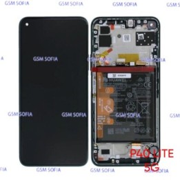 Servipack Pantalla Completa original con marco y bateria para Huawei P40 Lite 5G - Negro