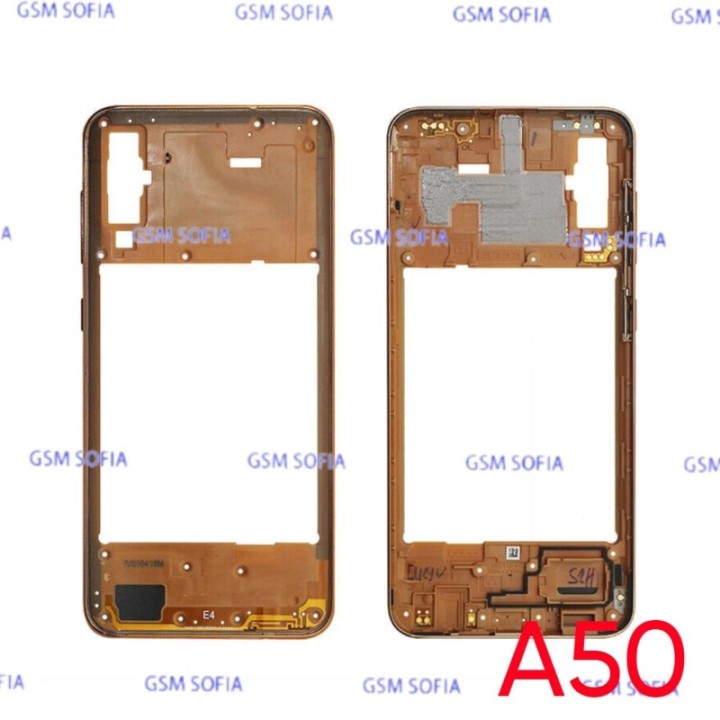 Chasis Externa / Marco Lateral  para Samsung Galaxy A50 / A505F - Naranja