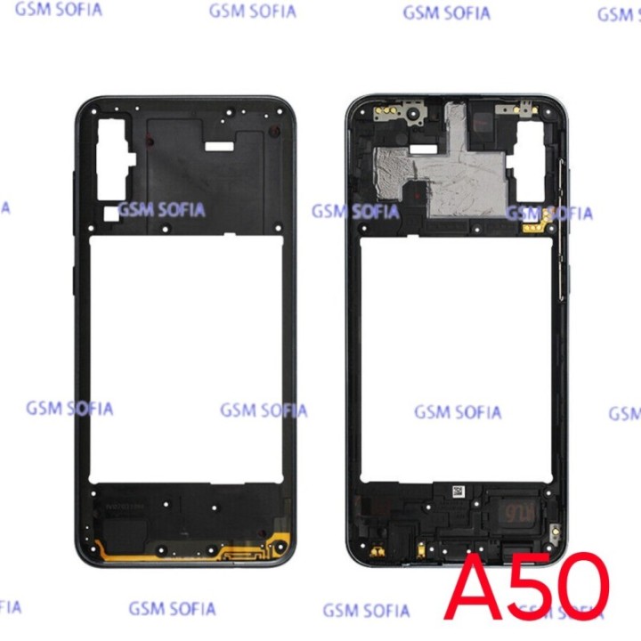 Chasis Externa / Marco Lateral  para Samsung Galaxy A50 / A505F - Negro