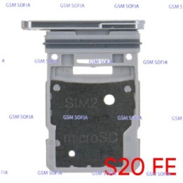 Bandeja sim para Samsung Galaxy S20 Fe / G780 / G781 - Gris / Plata
