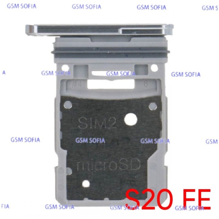 Bandeja sim para Samsung Galaxy S20 Fe / G780 / G781 - Gris / Plata