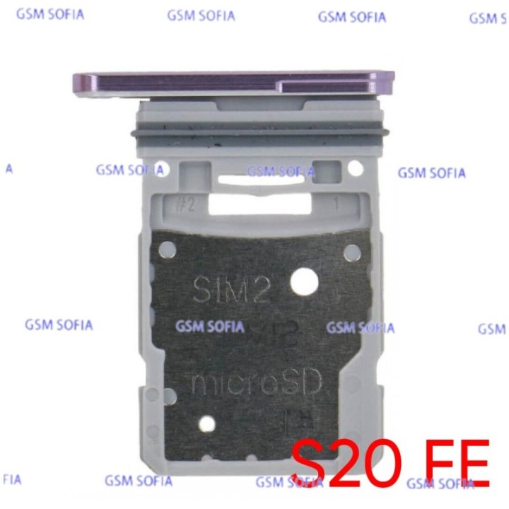 Bandeja sim para Samsung Galaxy S20 Fe / G780 / G781 - Rosa