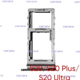 Bandeja sim para Samsung Galaxy S20 G980 / S20 Plus G985 / S20 Ultra G988 - Negro