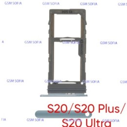 Bandeja sim para Samsung Galaxy S20 G980 / S20 Plus G985 / S20 Ultra G988 - Celeste