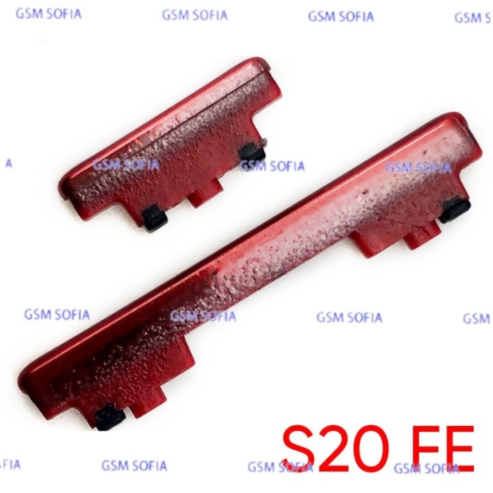 Boton lateral Power + Volumen para Samsung Galaxy S20 Fe / G780 / G781 - Rojo