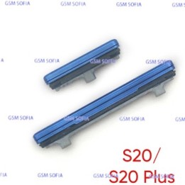 Boton lateral Power + Volumen para Samsung Galaxy S20 G980 / S20 Plus G985 - Azul