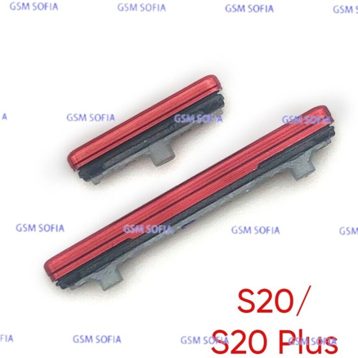 Boton lateral Power + Volumen para Samsung Galaxy S20 G980 / S20 Plus G985 - Rojo