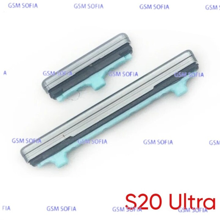 Boton lateral Power + Volumen para Samsung Galaxy S20 Ultra / G988 - Gris / Plata