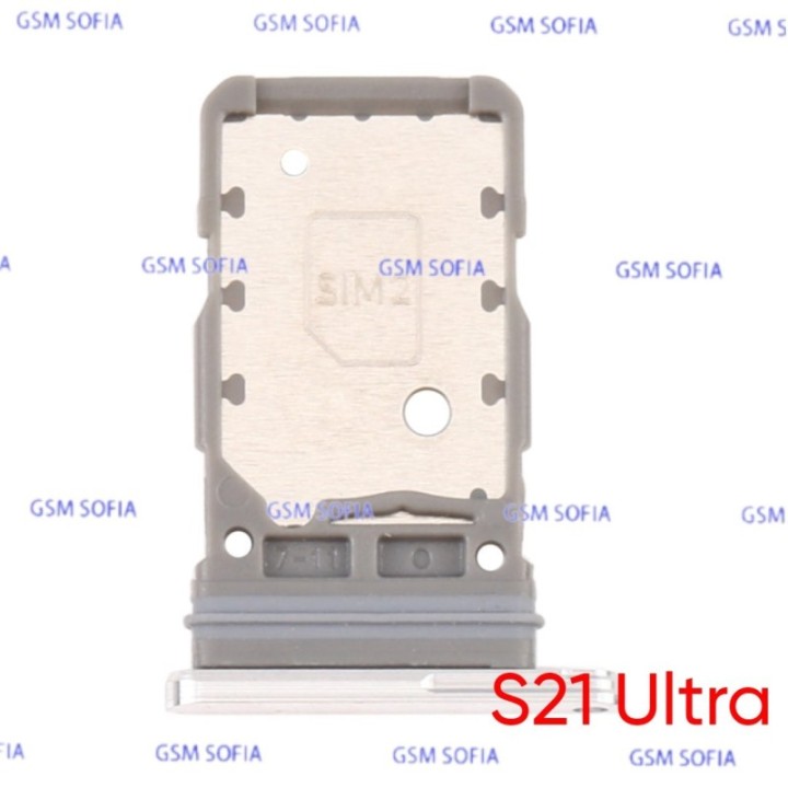 Bandeja sim para Samsung Galaxy S21 Ultra / G998 - Plata