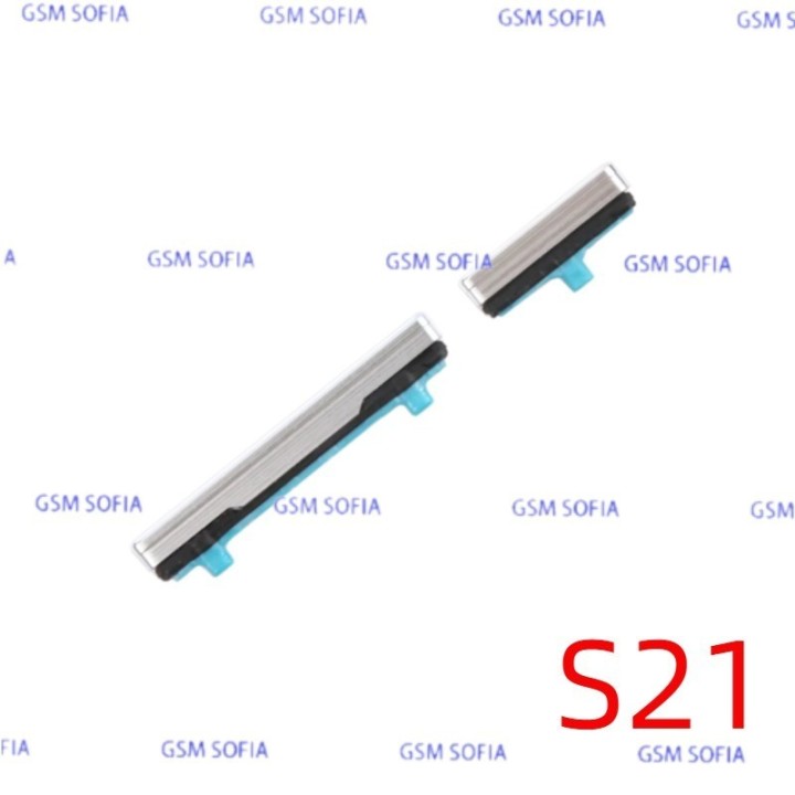 Boton lateral Power + Volumen  para Samsung Galaxy S21 / G991 - Plata