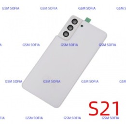 Tapa trasera con Lente  para Samsung Galaxy S21 / G991  - Blanco