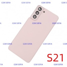 Tapa trasera con Lente  para Samsung Galaxy S21 / G991  - Rosa