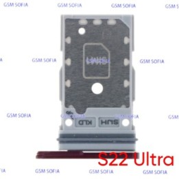 Bandeja sim para Samsung Galaxy S22 Ultra 5G / S908 - Morada
