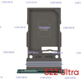 Bandeja sim para Samsung Galaxy S22 Ultra 5G / S908 - Verde