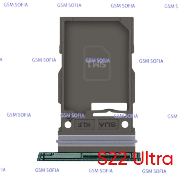 Bandeja sim para Samsung Galaxy S22 Ultra 5G / S908 - Verde