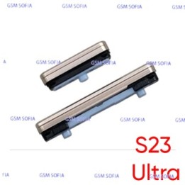 Boton lateral Power + Volumen  para Samsung Galaxy S23 Ultra / S918- Oro