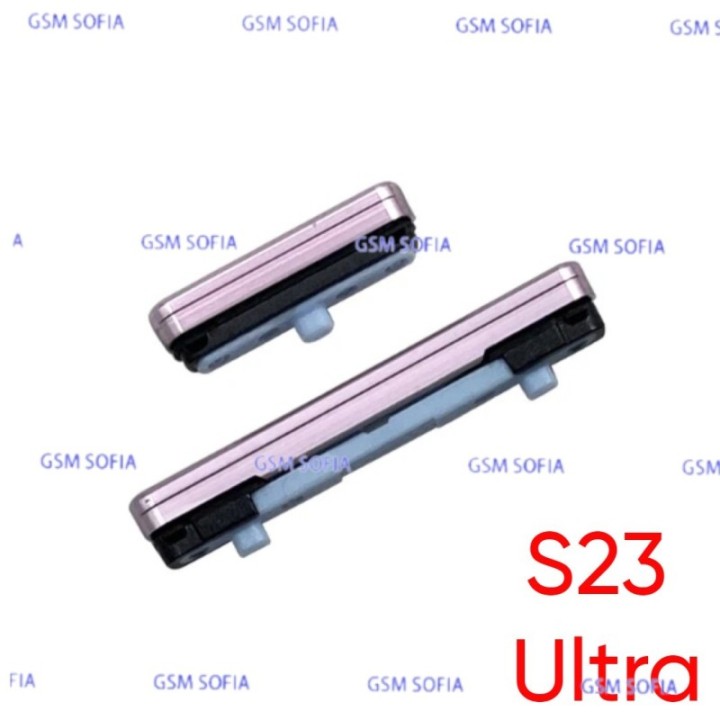 Boton lateral Power + Volumen  para Samsung Galaxy S23 Ultra / S918- Rosa
