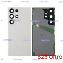 Tapa Trasera con Lente para  Samsung Galaxy S23 Ultra / S918 - Blanco