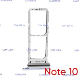 Bandeja Sim para Samsung Galaxy Note 10 / N970 - Blanco