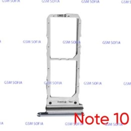 Bandeja Sim para Samsung Galaxy Note 10 / N970 - Plata